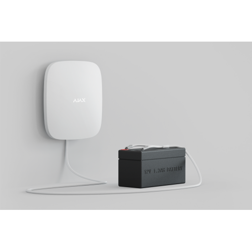 Ajax Hub Plus 12/24V hvid EU