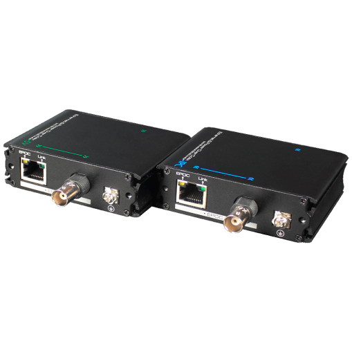 IP-extender med koaksialkabel og PoE