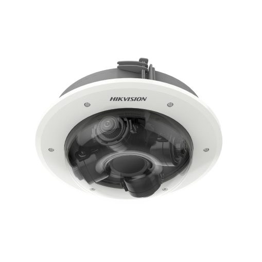HIKVISION Panorama Dome IP-kamera 4x 5MP, 120 db WDR, IP67/IK10, 3x optisk zoom