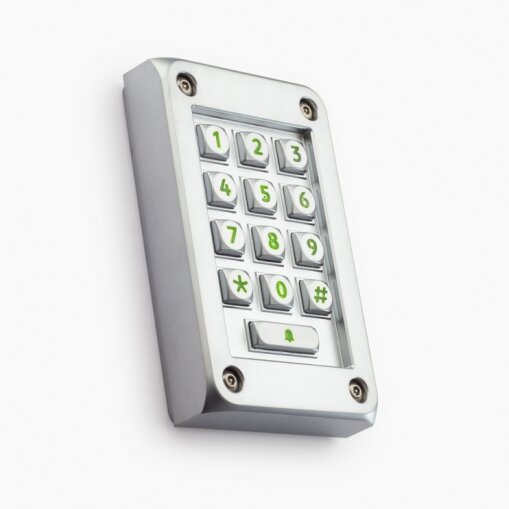 Paxton vandalsikkert tastatur i metal, kompakt