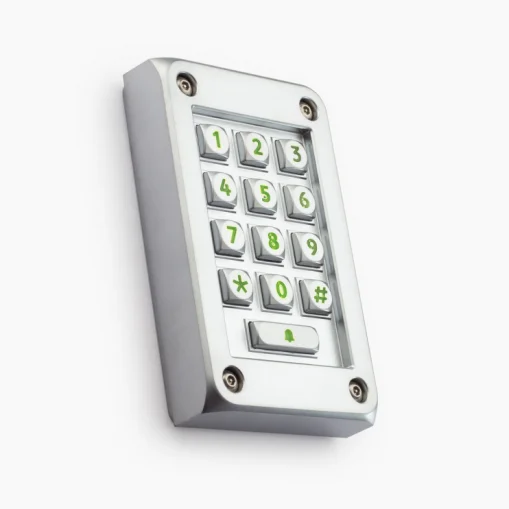 Paxton vandalsikkert tastatur i metal, kompakt