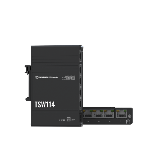 Teltonika TSW114 DIN Rail Switch 5 10/100/1000