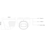 Provision DI-340IPEN-28 20m IR 4MP AI-Analysis Dome/Turret-kamera med fast objektiv