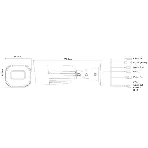 Provision I6-340IPEN-MVF 60m IR 4MP DDA Analytics Bullet-kamera med motoriseret linse