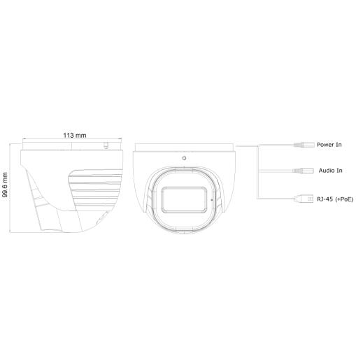 Provision DI-380IPE-MVF 40m IR 8MP Motoriseret Vari-Focal Lens Turret Dome