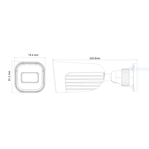 Provision I4-340AD-MVF 40M IR 4MP Aktiv afskrækkelse Bullet-kamera med motoriseret linse
