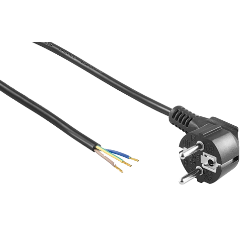 Strømkabel 250VAC / 16A - 140 cm langt