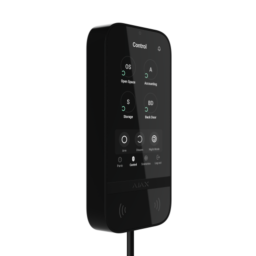 KeyPad TouchScreen Fibra sort