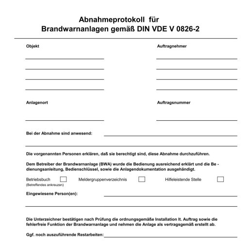 SmartCell-godkendelsesprotokol for brandalarmsystemer i overensstemmelse med DIN VDE V 0826-2