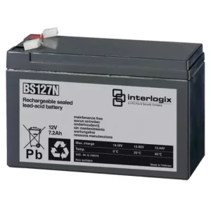 Batteri, 12 V, 7,2 Ah (kun til brandalarmsystemer 2010-1...