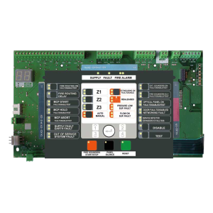 1X Konventionelt brandalarmkontrolpanel og...