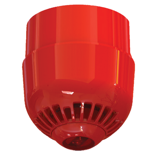 Aritech 2000-serien loftsmonteret akustisk/visuel sirene, multi-tone med dyb base