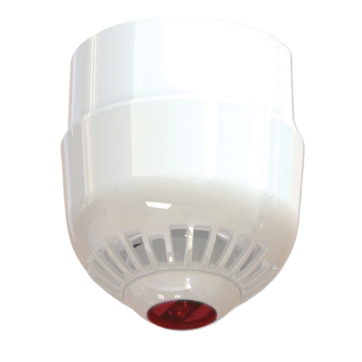 Aritech 2000-serien loftsmonteret akustisk/visuel sirene, multi-tone med dyb base