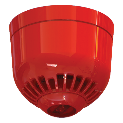 Aritech 2000 Series loftsmonteret sirene/visuel alarm, multi-tone med flad base