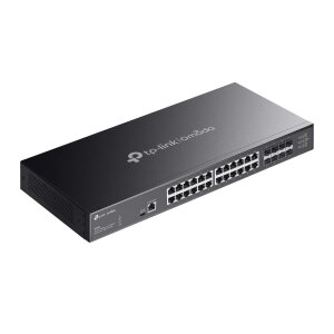Omada 24-Port 10GBASE-T L2+ Managed Switch with 8 10GE...