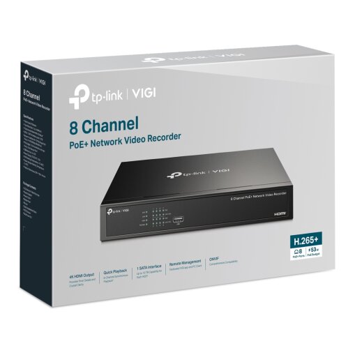 VIGI 8-Kanal PoE+ Netzwerkvideorekorder