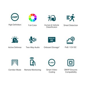 VIGI 4MP Full-Color Turret Network Camera