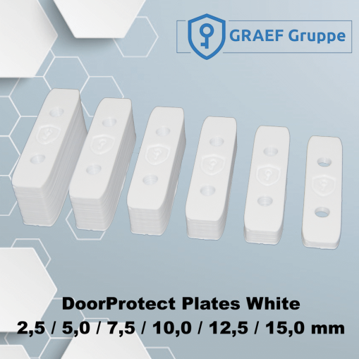 DoorProtect Plates White 2,5 / 5 / 7,5 / 10 / 12,5 / 15 mm