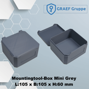 Mountingtool Box Mini Grey 105x105x60 mm