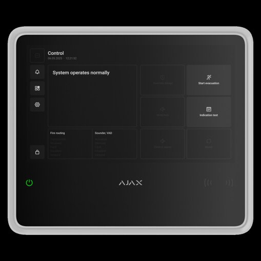 Ajax EN54 Fire Hub Jeweller weiß