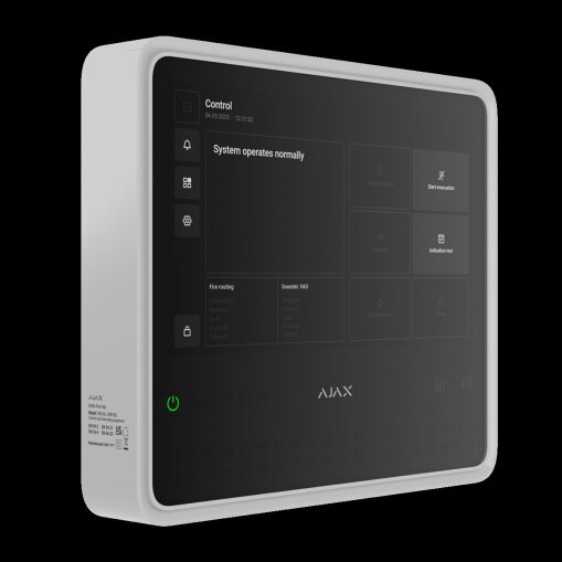 Ajax EN54 Fire Hub Jeweller weiß