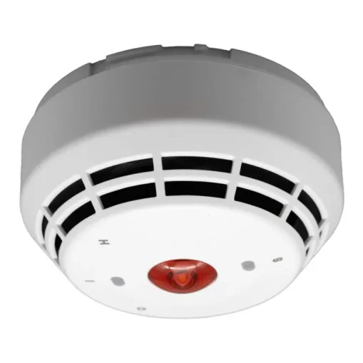 Intelligenter adressierbarer Kombi-Rauch- und Wärmemelder mit integriertem akustischem Signalgeber, VAD-Blitzleuchte und Kurzschlussisolator für Brandmeldeanlagen.