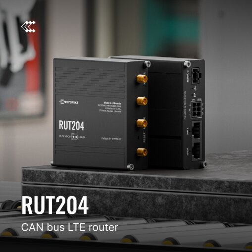 Teltonika RUT204 | LTE Router mit CAN Bus (J1939, CANOpen)